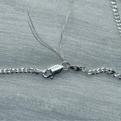 S925 Cuban Link Chain Necklace 11”