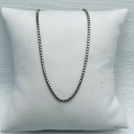 S925 Venetian Chain Necklace 24” Fully Adjustable