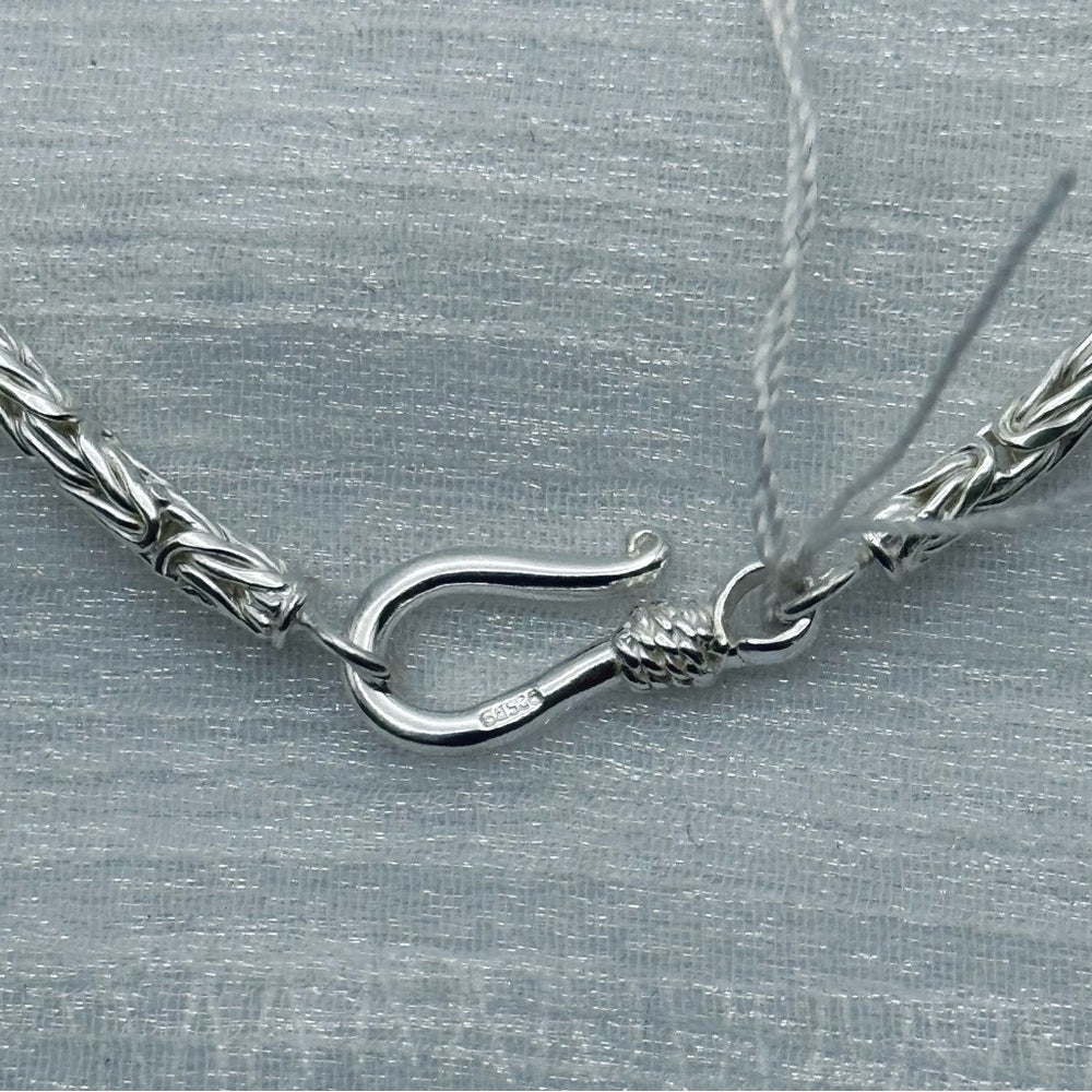 S925 Woven Chain Bracelet 7”