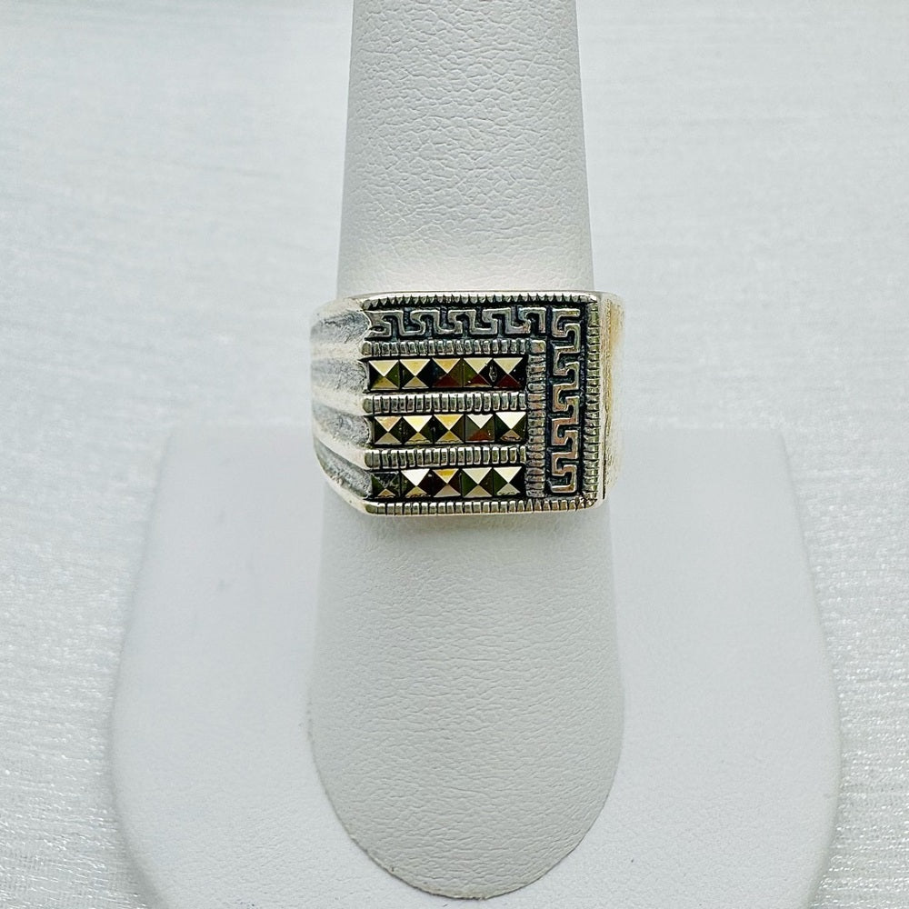 Marcasite Signet Ring