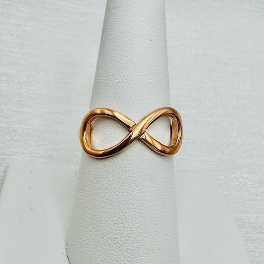 S925 Infinity Rose Gold Band