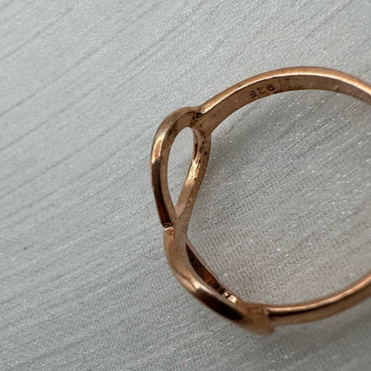 S925 Infinity Rose Gold Band