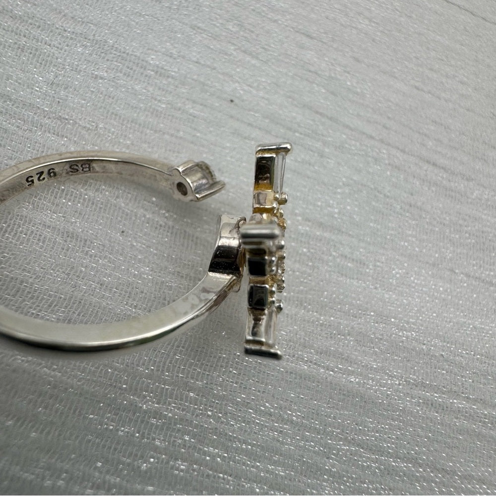 S925 Snowflake Spinner Ring