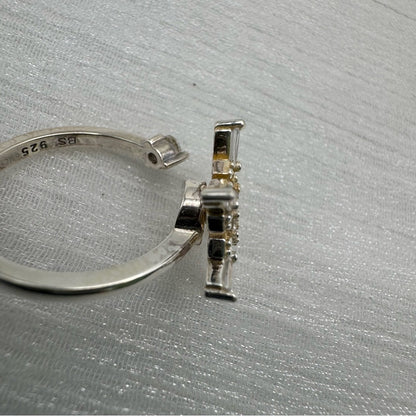 S925 Snowflake Spinner Ring