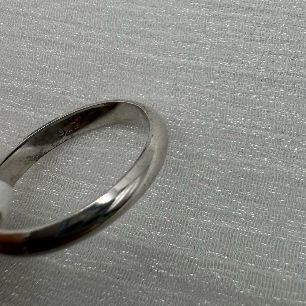 S925 Thin Simple Silver Band