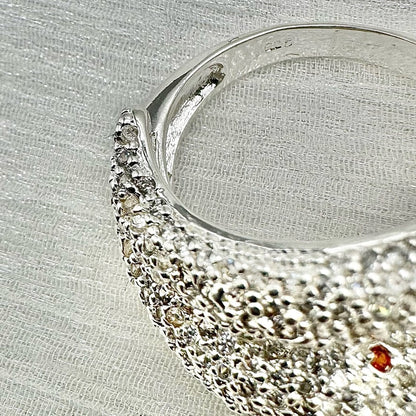 S925 Crystal Snake Ring