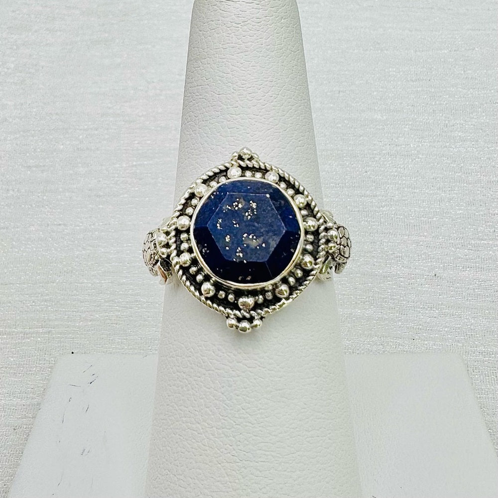 S925 Lapis Turtle Ring