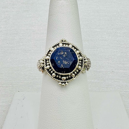S925 Lapis Turtle Ring