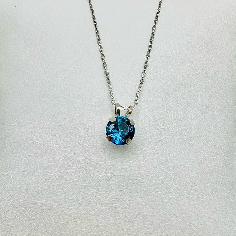 London Blue Crystal Necklace