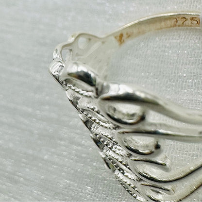 S925 Heart Scroll Ring