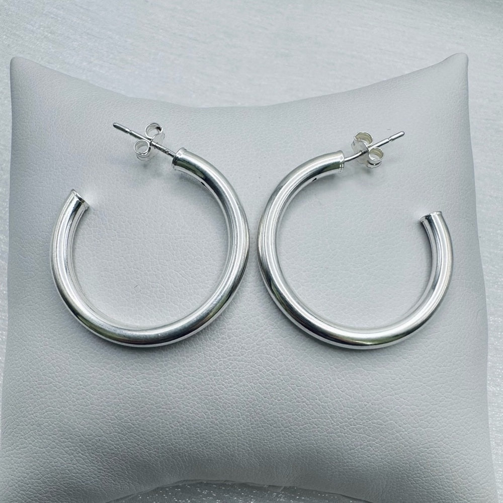 S925 Hoop Earrings