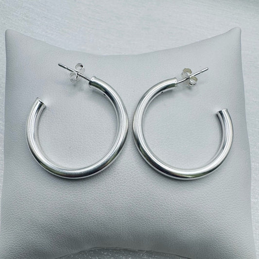 S925 Hoop Earrings