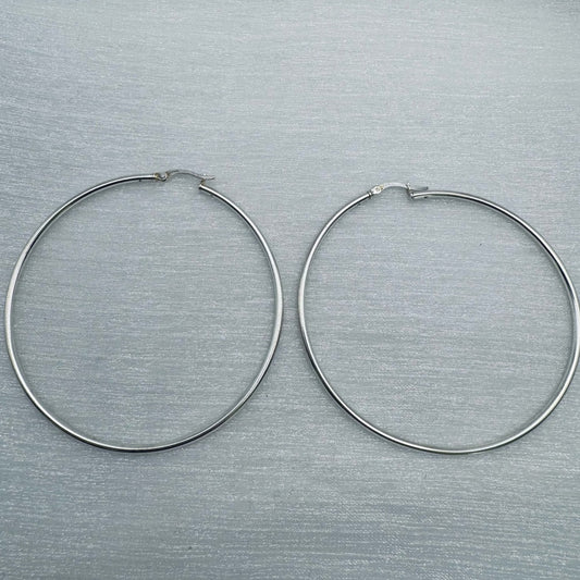 S925 Large Hoop Earrings