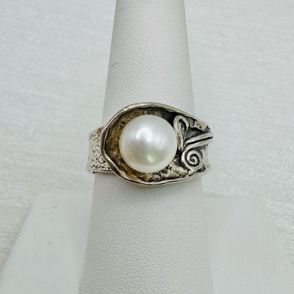 S925 Freshwater Pearl Ring
