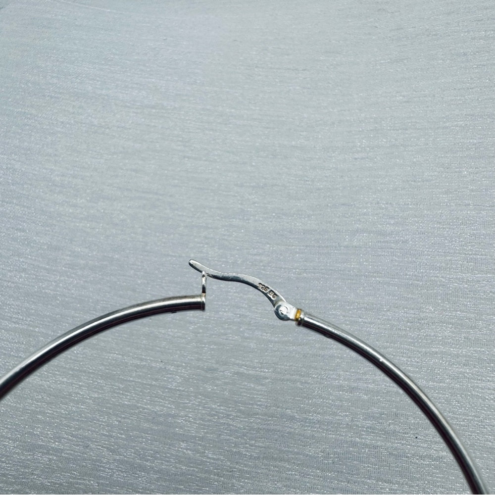 S925 Large Hoop Earrings