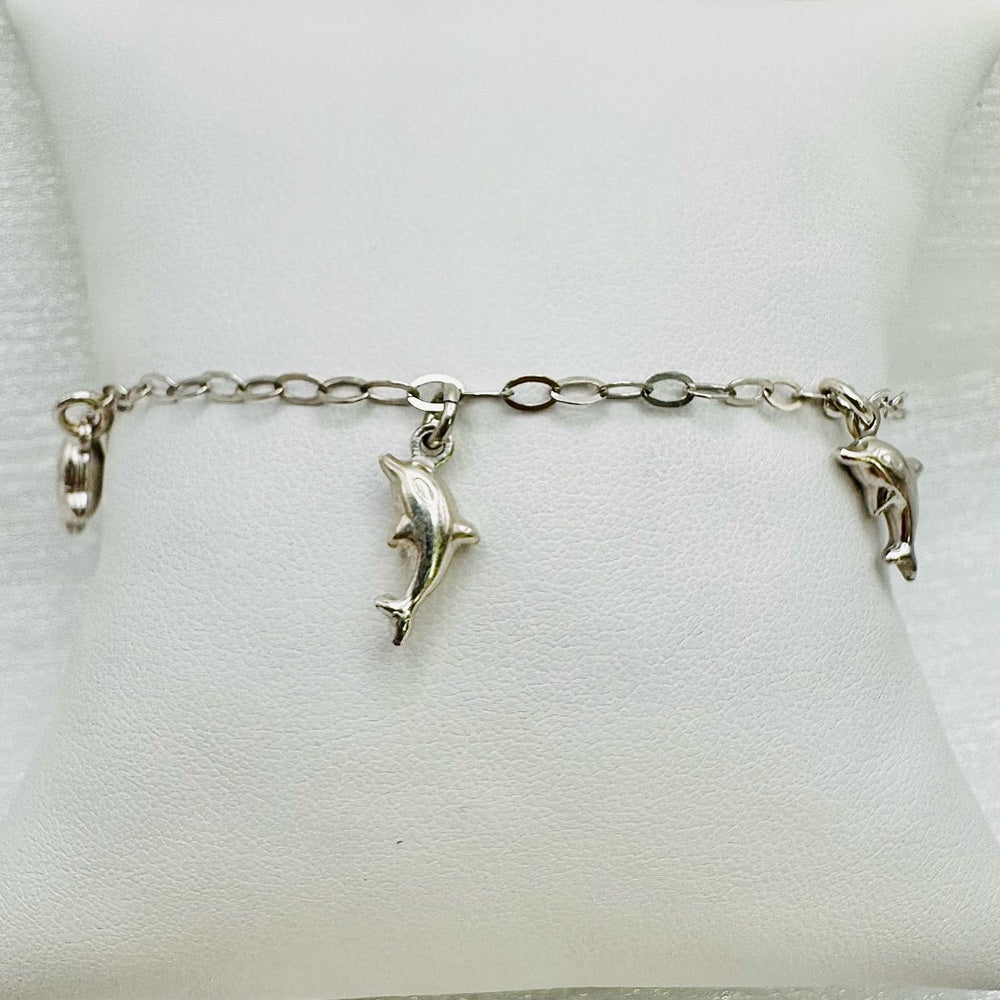 S925 Dolphin Charm Bracelet