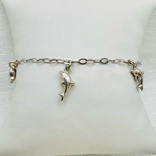 S925 Dolphin Charm Bracelet