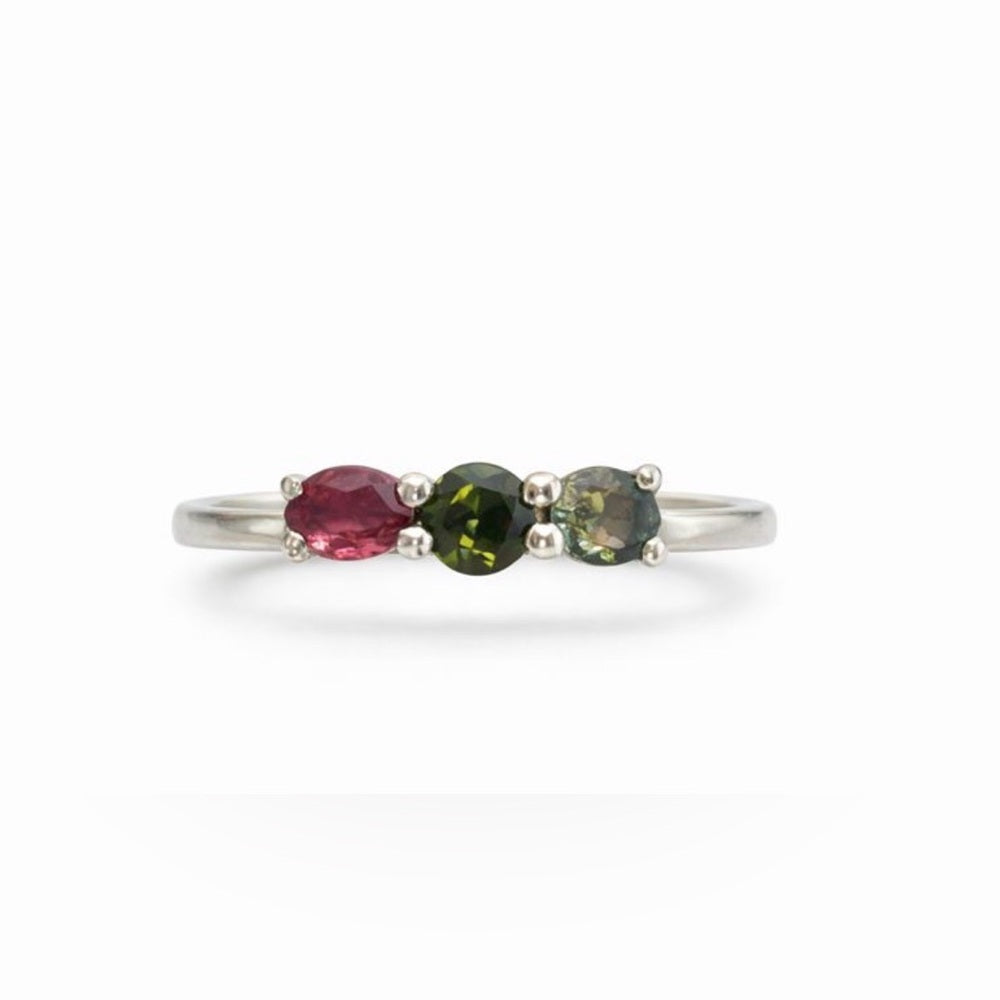 Rainbow Tourmaline Ring