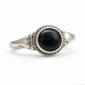 Round Black Onyx Ring