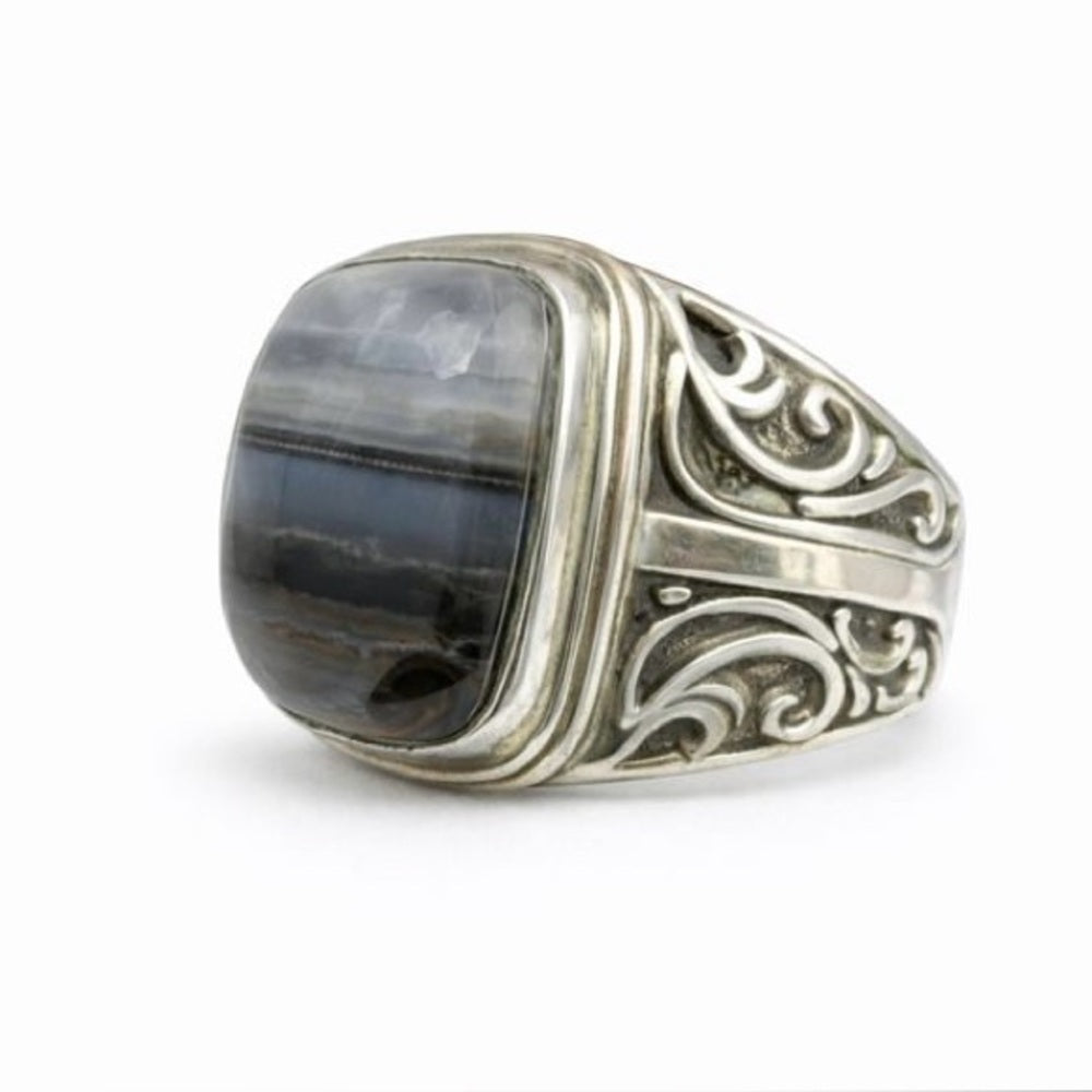 Banded Agate Ring