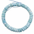Larimar Rondelle Beaded Bracelet 8mm