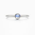 Small Round Labradorite Ring