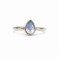Labradorite Teardrop Ring