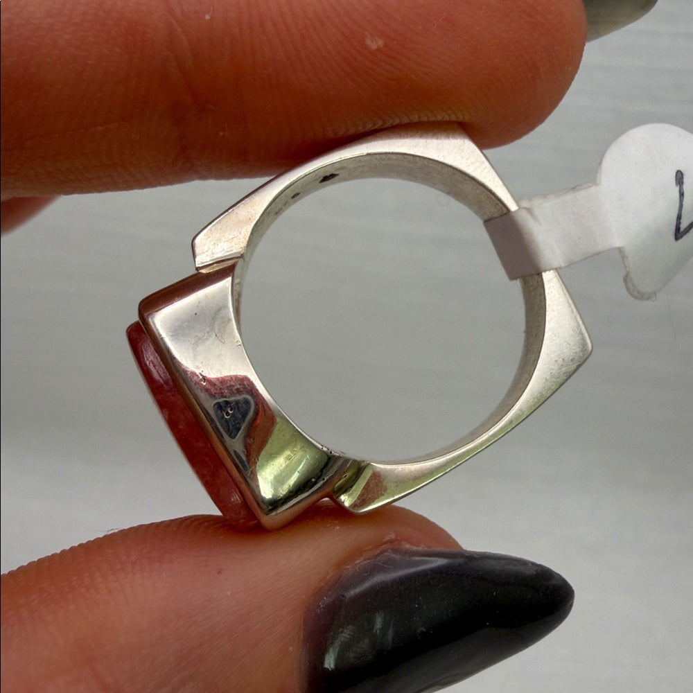 Rhodochrosite Ring