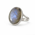 Oval Labradorite Ring