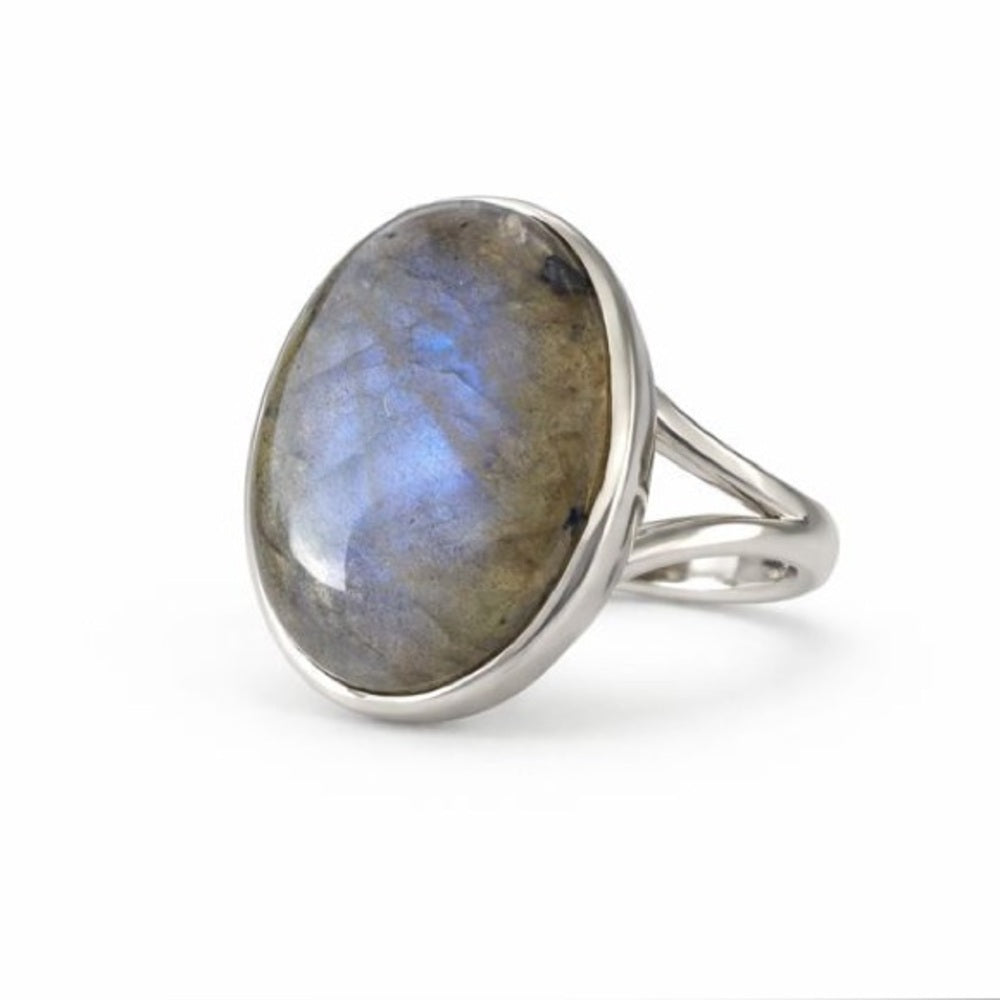 Oval Labradorite Ring
