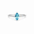 Marquise Swiss Blue Topaz Ring