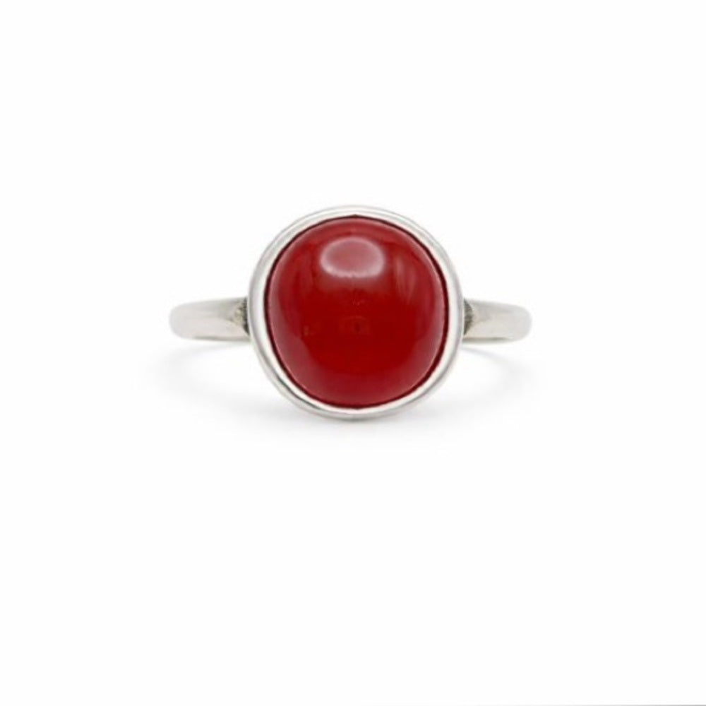 Round Carnelian Ring
