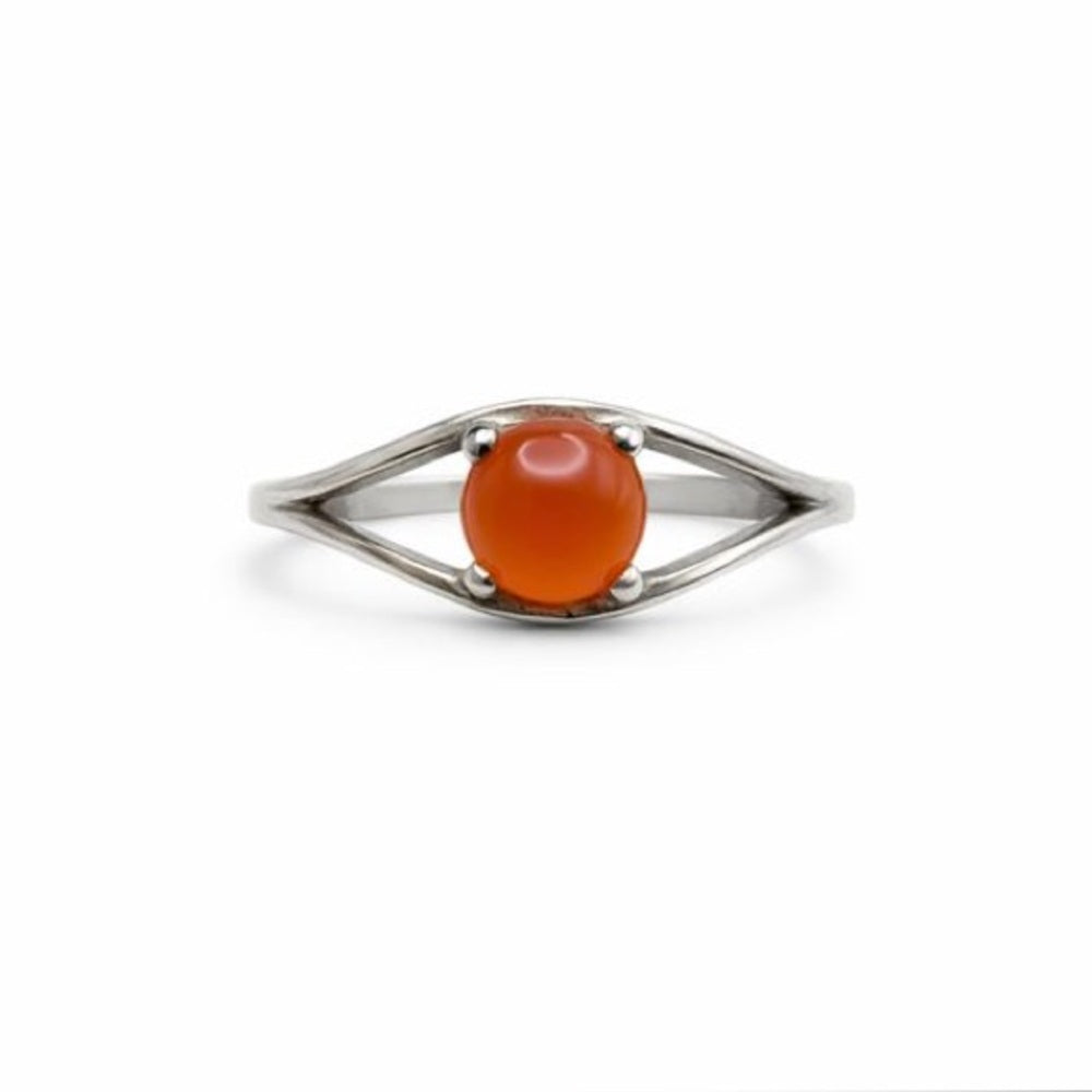 Round Carnelian Ring