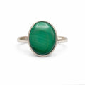 Oval Malachite Ring