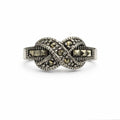 Marcasite Infinity Ring