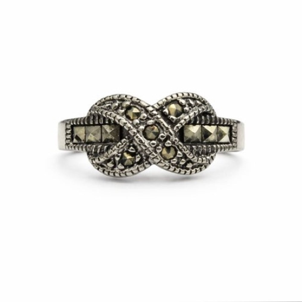 Marcasite Infinity Ring