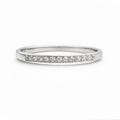 Micro Half Eternity Pavé Band