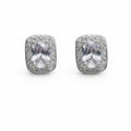 Smoke Oval Stud Earrings
