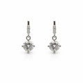 2 CT Total Moissanite Dangle Earrings