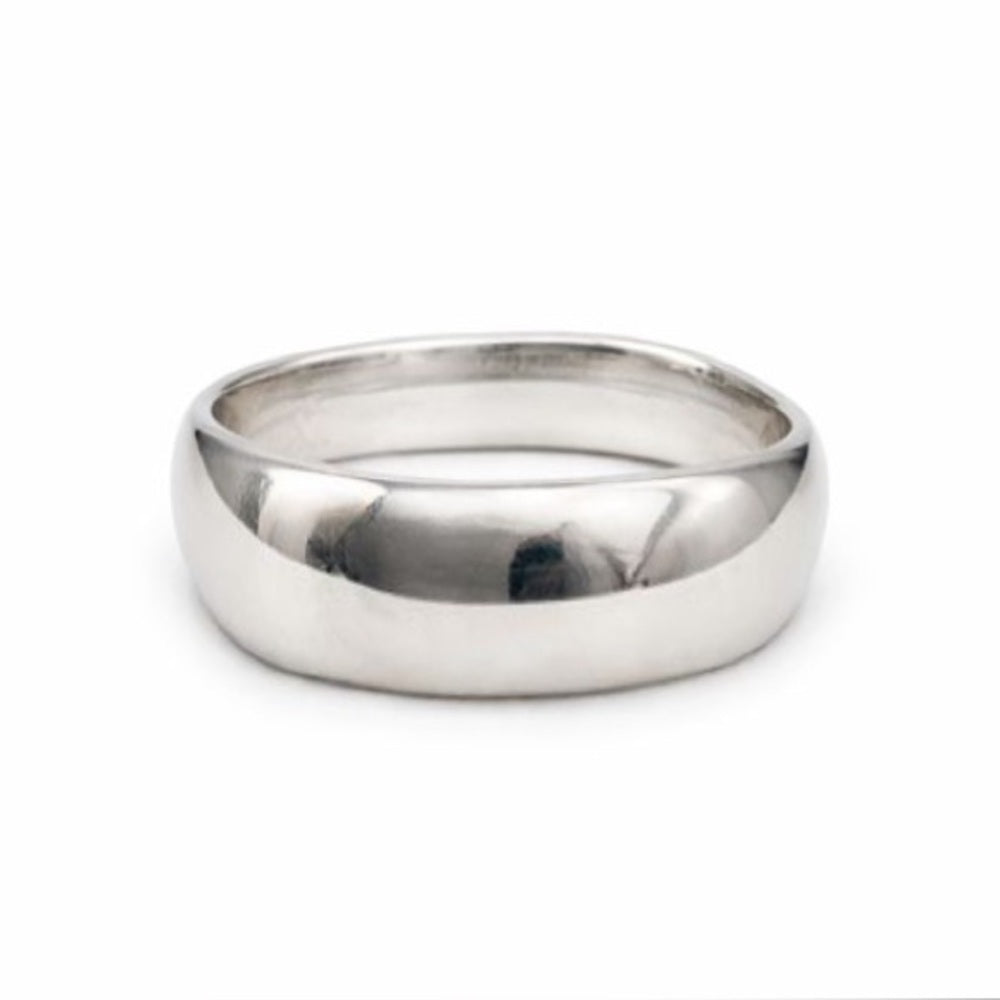 Silver Thick Simple Band