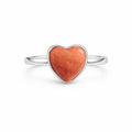 Spiny Oyster Turquoise Heart Ring
