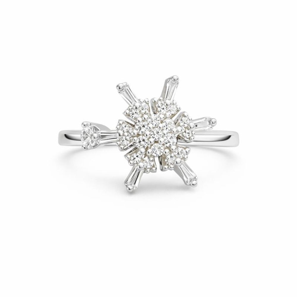 Snowflake Spinner Ring