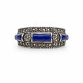 Lapis & Marcasite Ring