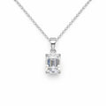 2.0 CT Moissanite Emerald Cut Pendant