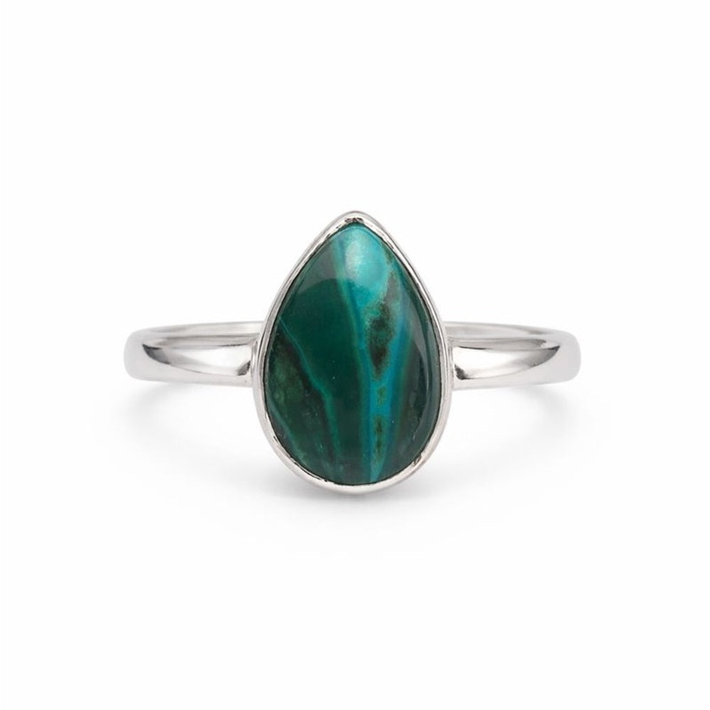 Chrysocolla Malachite Ring (S935)