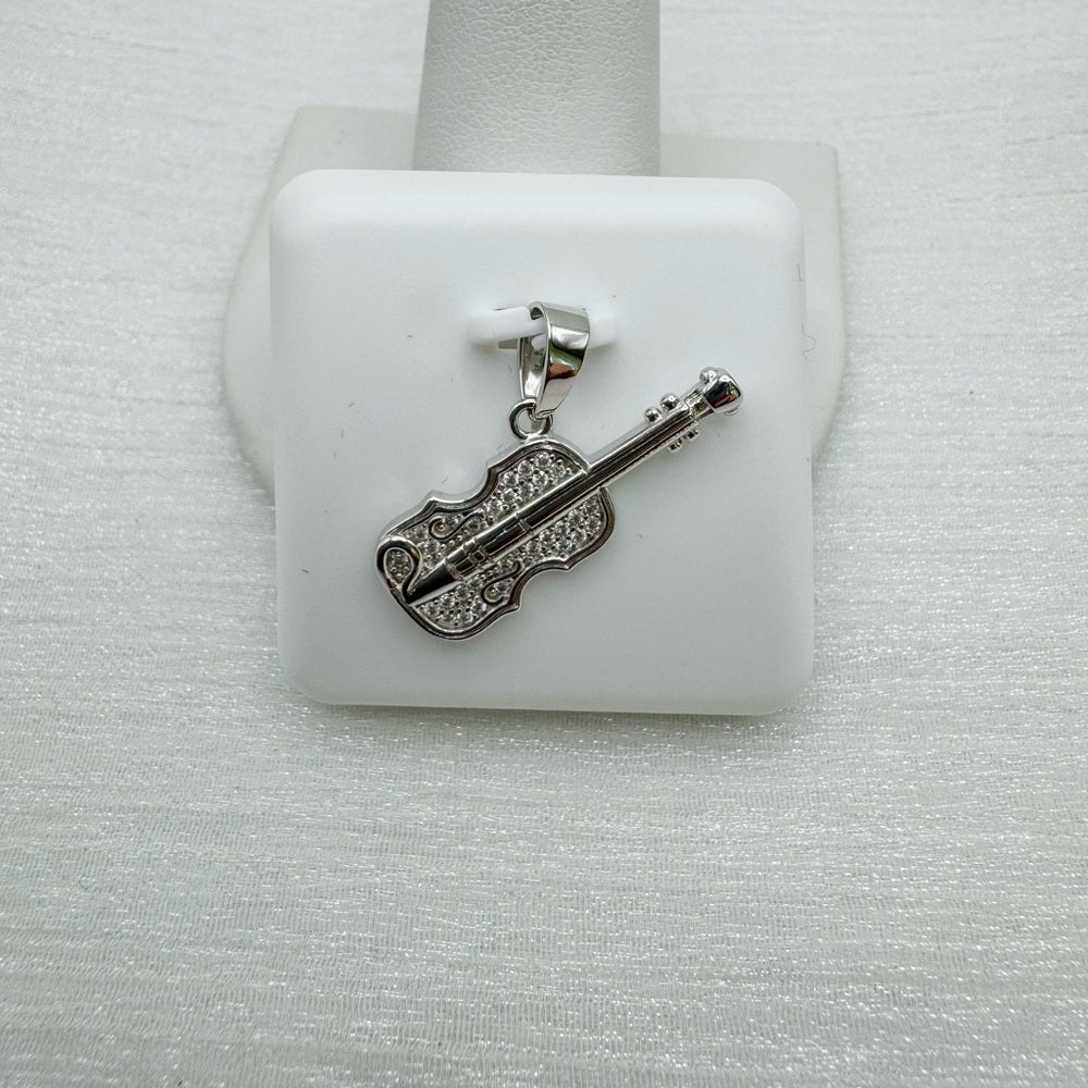 0.5 CT Moissanite Violin Pendant
