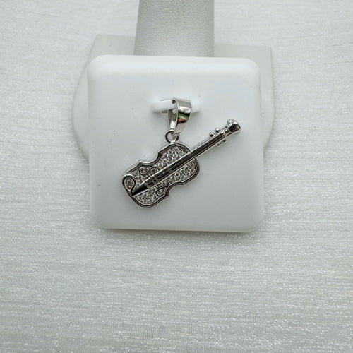 0.5 CT Moissanite Violin Pendant