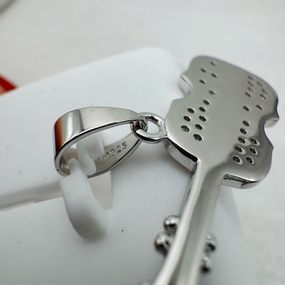 0.5 CT Moissanite Violin Pendant