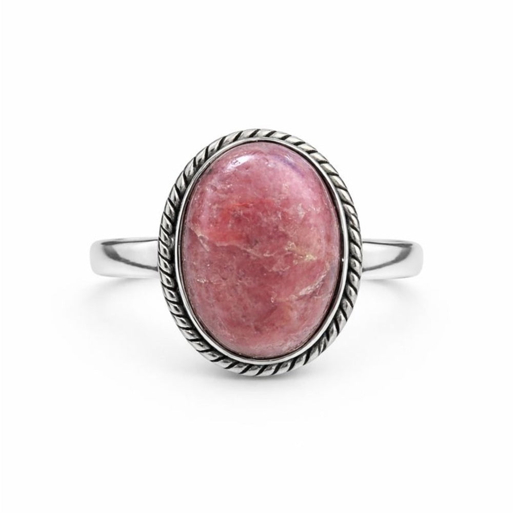 Rhodonite Sterling Silver Ring