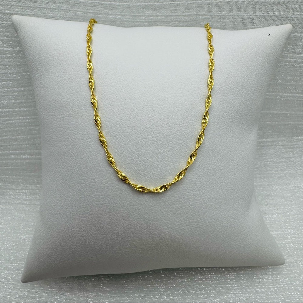 1.5mm Gold Singapore Chain